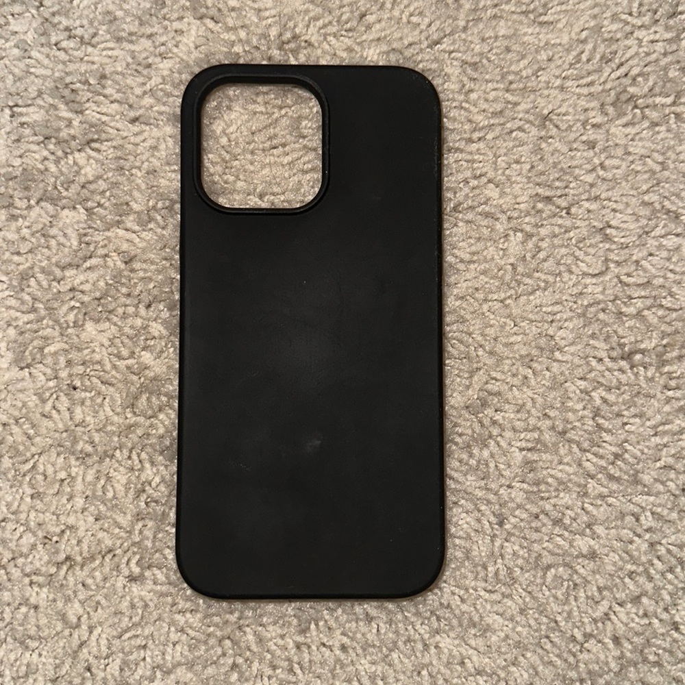 iPhone 14 Pro Max Black Phone Case Silicone